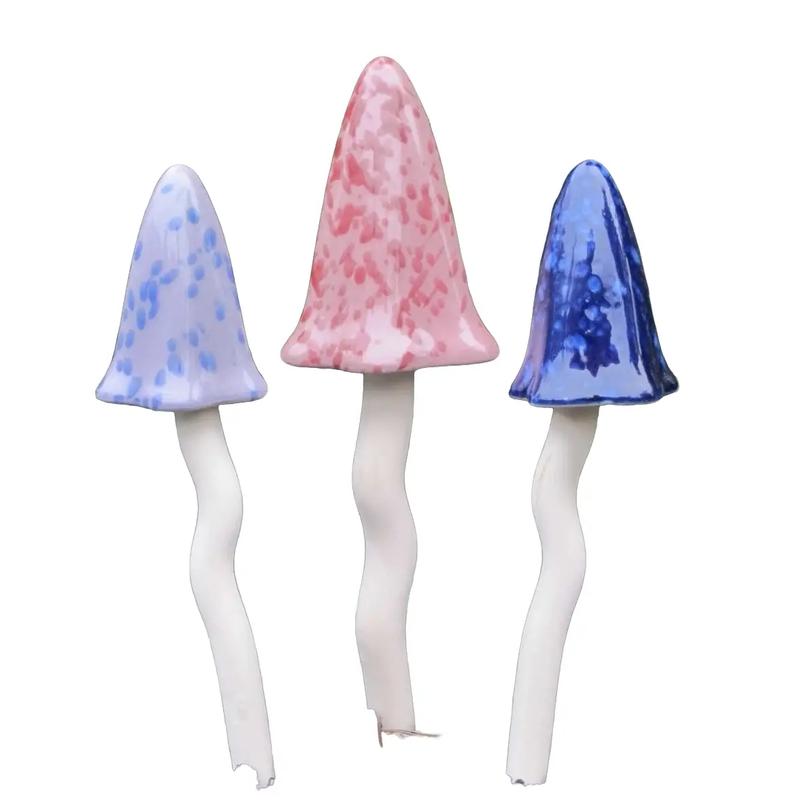 Nightfall Shades - Tinkling Toadstools - Set of 3 - Fairy Garden Accessories - Leisure Gardening ornaments 1