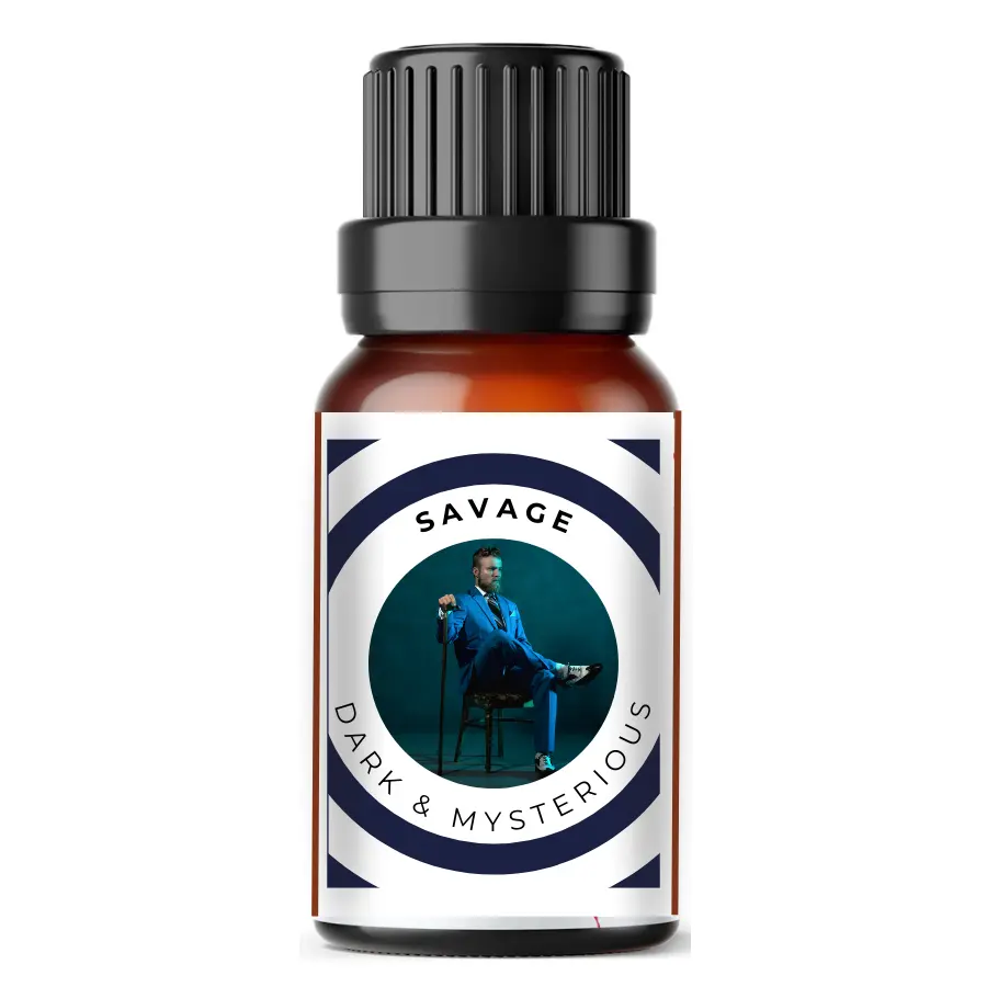 Savage fragrance for room, aromatherapy, diffuser, body oil, massage oil