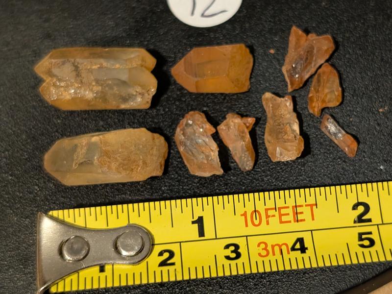 tangerine quartz points (various shapes and sizes) 4 8