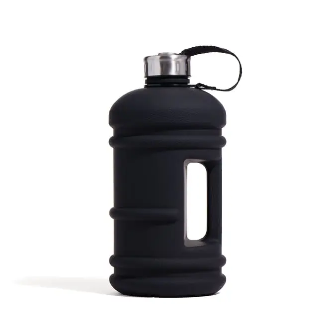 Large 2.2L Reusable Water Bottle with Handle, Leak-Proof Lid-Free Plastic, Ideal for Gym, Fitness, Outdoor Sports, and Everyday Use, Lightweight Hydration Bottle with Sturdy Carry Handle, Eco-Friendly  Daily Hydration Drinkware Portable Stylish