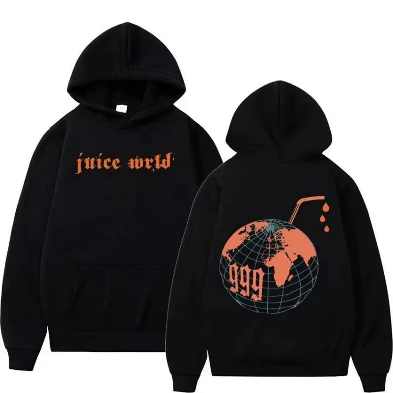 Product Introduction of Juice WRLD Hoodies Men Women Hooded Sweatshirts Fashion Hip Hop Casual Pullovers Autumn Boys Girls Black Streetwear Juicewrld Menswear Tops Long Sleeve 1