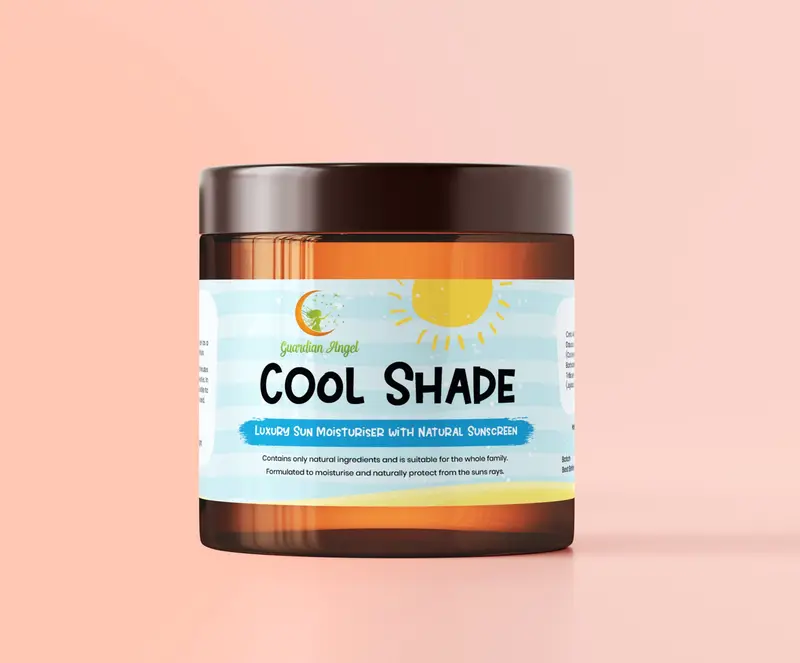 Cool Shade - All Natural Broad Spectrum Sun Cream - Low SPF and 3 Star UVA Rated - Raspberry & Coconut Oil, Shea Butter, Essential Oils. 1