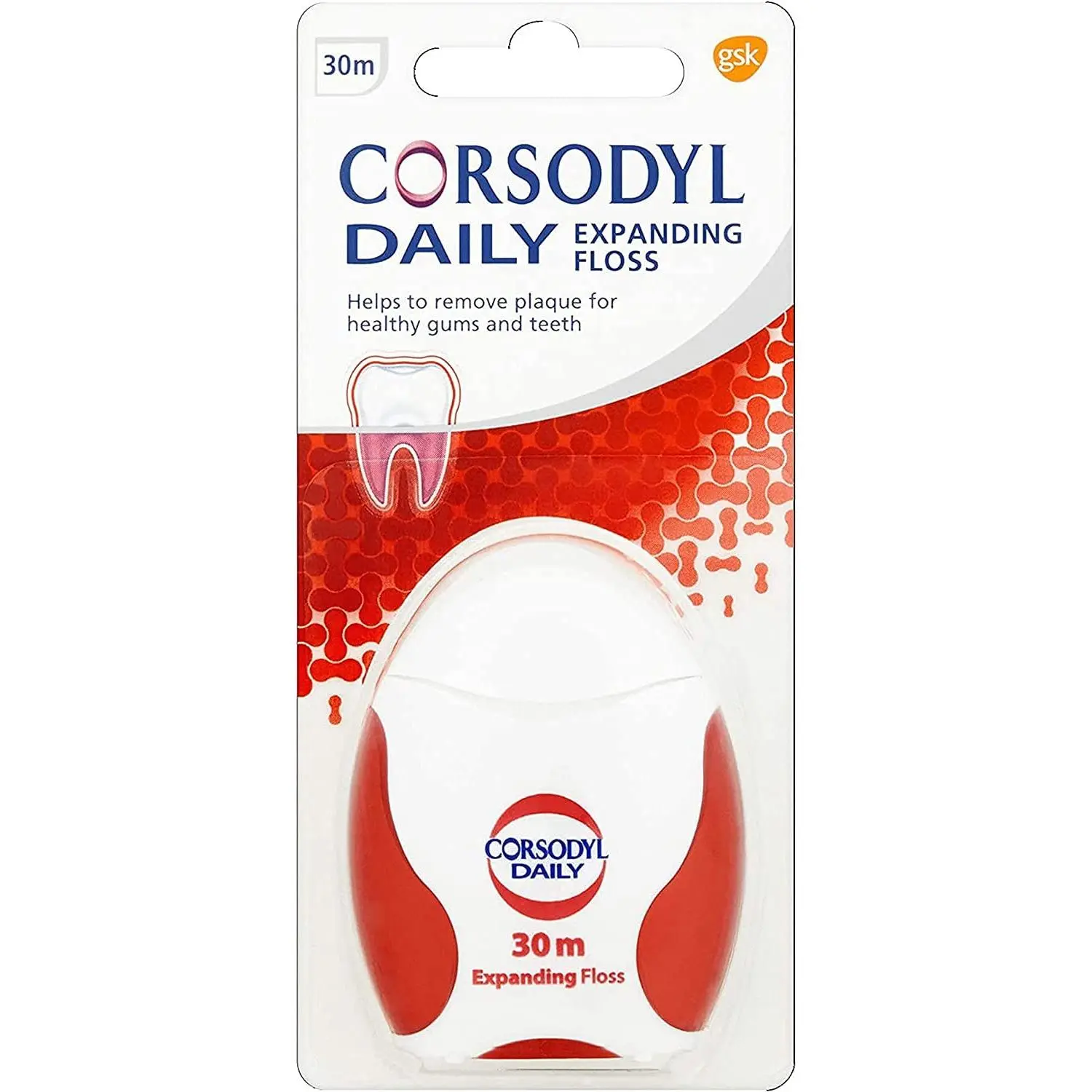 Corsodyl Daily Expanding Floss 30M - Pack of 2