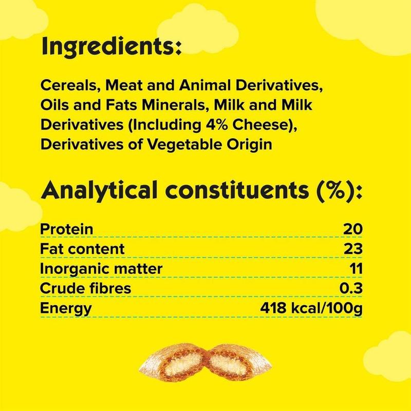 Dreamies Cat Treats Variety Pack, snacks with chicken, salmon flavour and cheese, Pack of 12 (12 x 60 g) 5