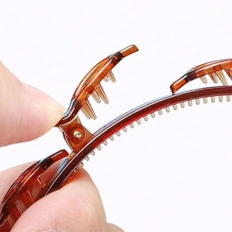 Alligator Clip Headband for Women, Curly Hair Bangs Hairstyle Hairpin Headbands, Professional Weave Toothed Braid Tool, Fashion  Band Clips, Women Girls Fashion Hair Accessories  Hair 2