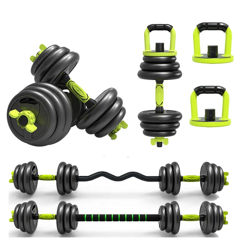 STRONGWAY Adjustable 6 in 1 Dumbbell Barbell Kettlebell Push Up Set - 20KG, 30KG and 40KG SETS with Adjustable Weight Bench 1