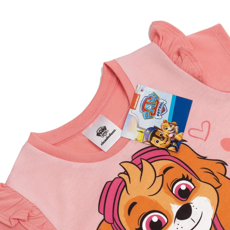 Girls Paw Patrol Nightdress Skye Liberty Everest Nightie Nightwear Nighty Short Sleeve Pyjamas Age 2-6 4