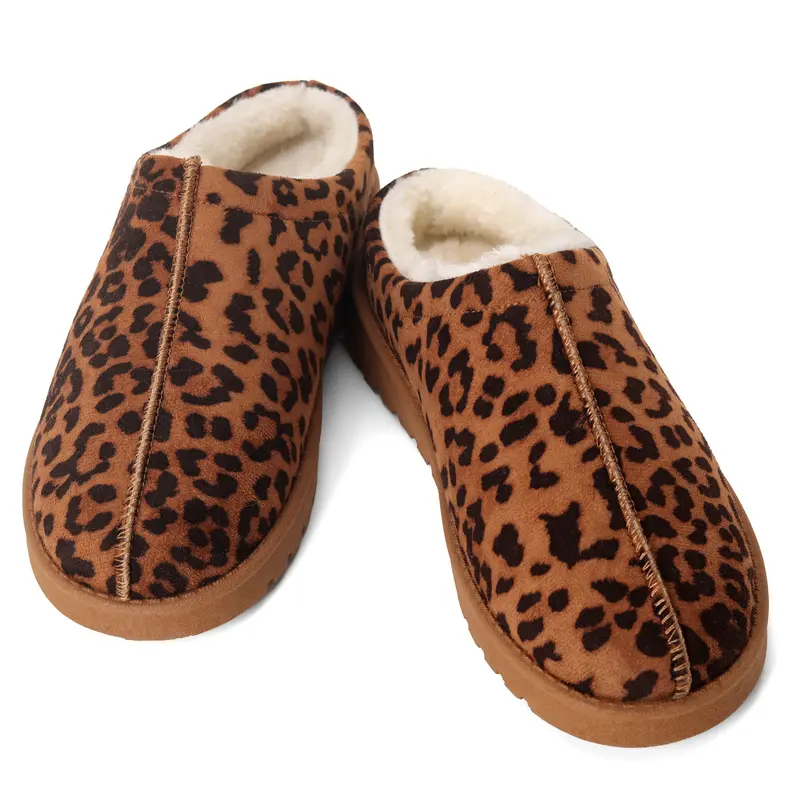 Ready Salted Autumn Winter Warm SuedeBraided Outdoor Slippers Fashion GenuineLeather Fluffy Fur Lining Shoes for AutumnWinter Flat Sole and Platform Sole 2 StylesOptional 5