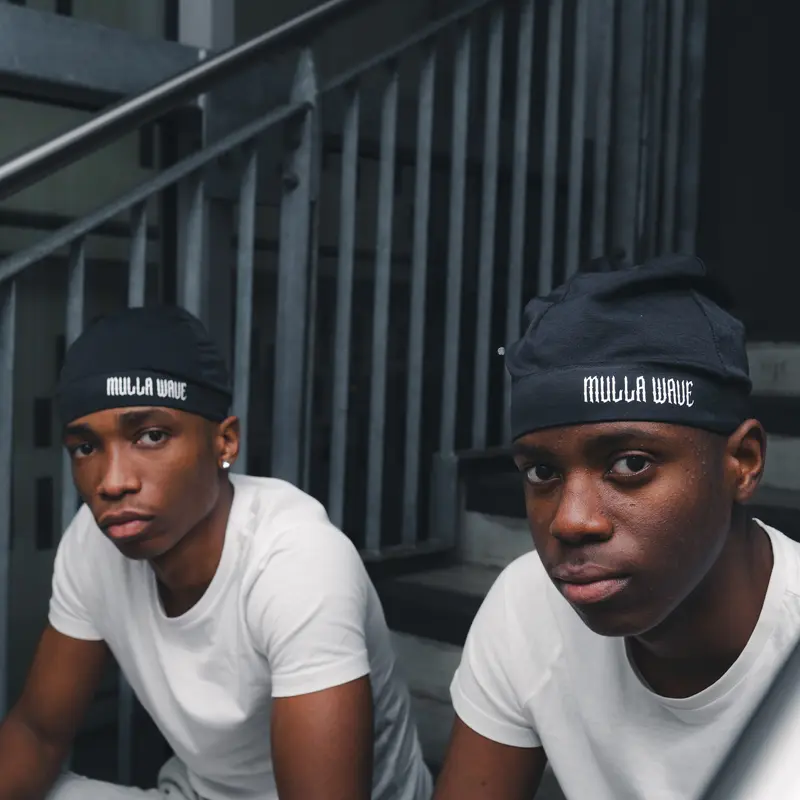 MULLA WAVE (BLACK) skull cap 3