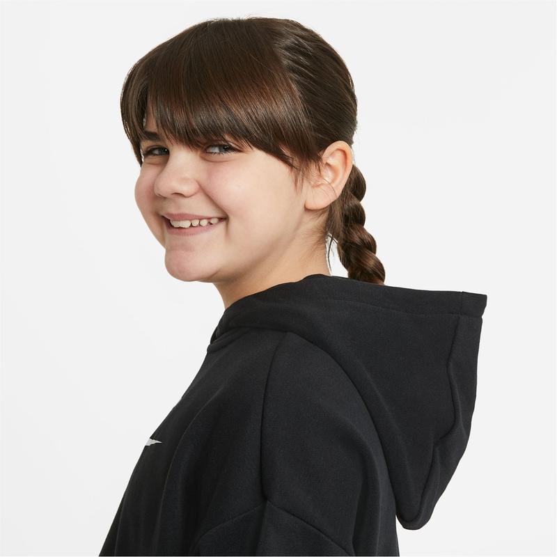 Nike Girls Club Crop Hoody Junior Oth Hoodie Hooded Sweatshirt Top 6