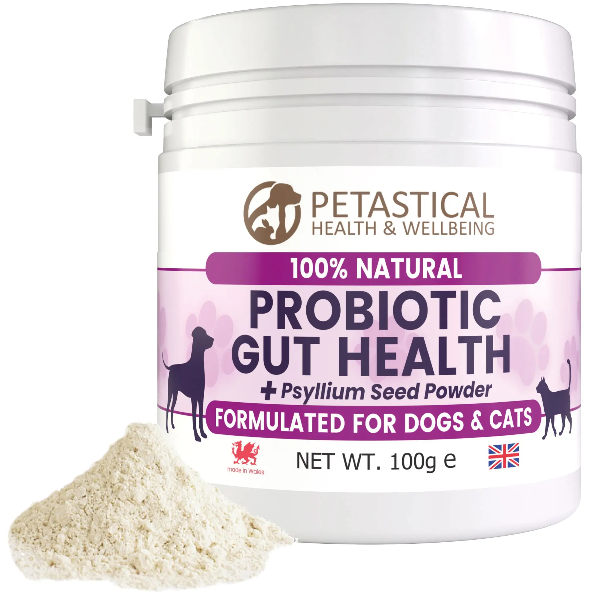 Petastical Probiotic Powder for Dogs and Cats | Digestive Health