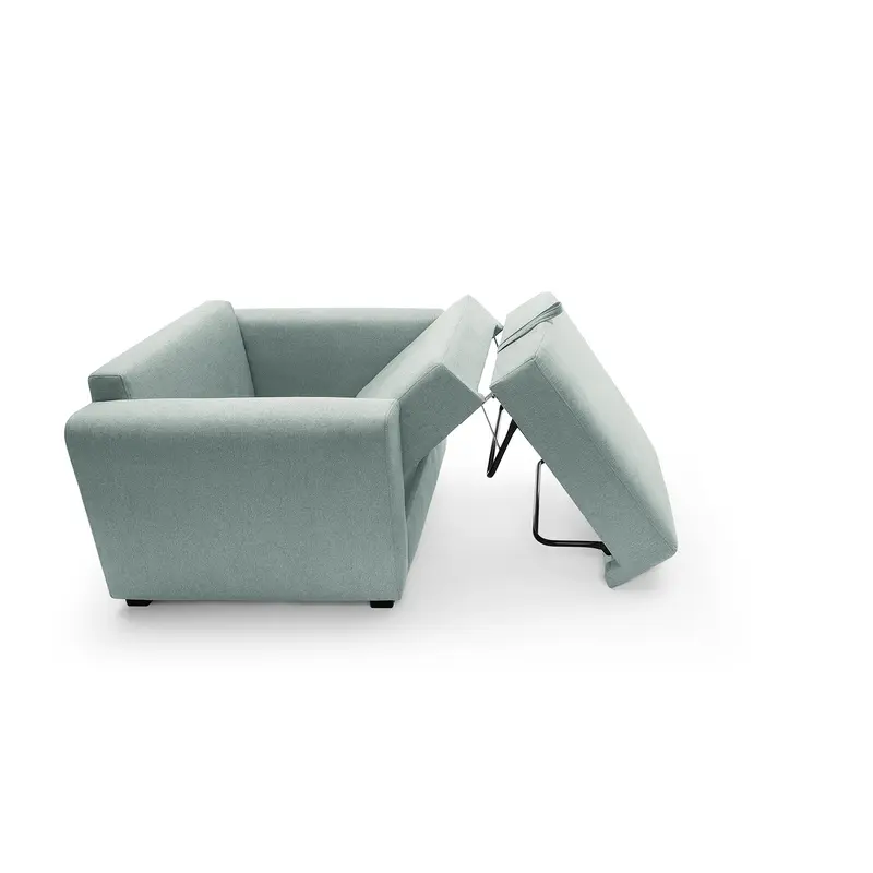 Olly Linen Single Sofa Bed in Pistachio Green 8
