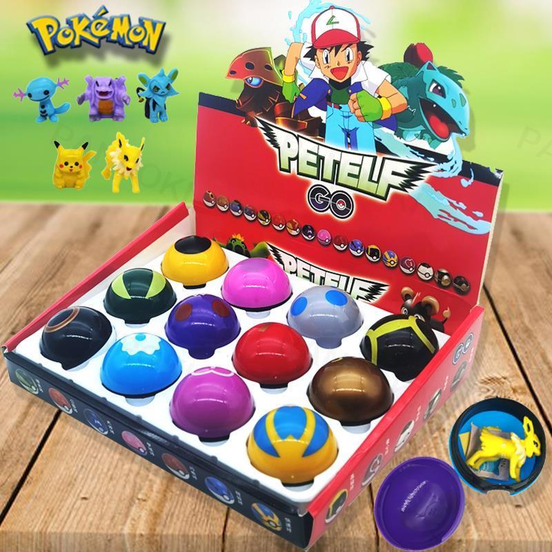 Pokémon Balls 12Pcs/set, Pikachu Pokémon Go Figures Model Toys Pocket Monster Petelf Anime Pokémon Poke Balls Kids Toy Gifts 5