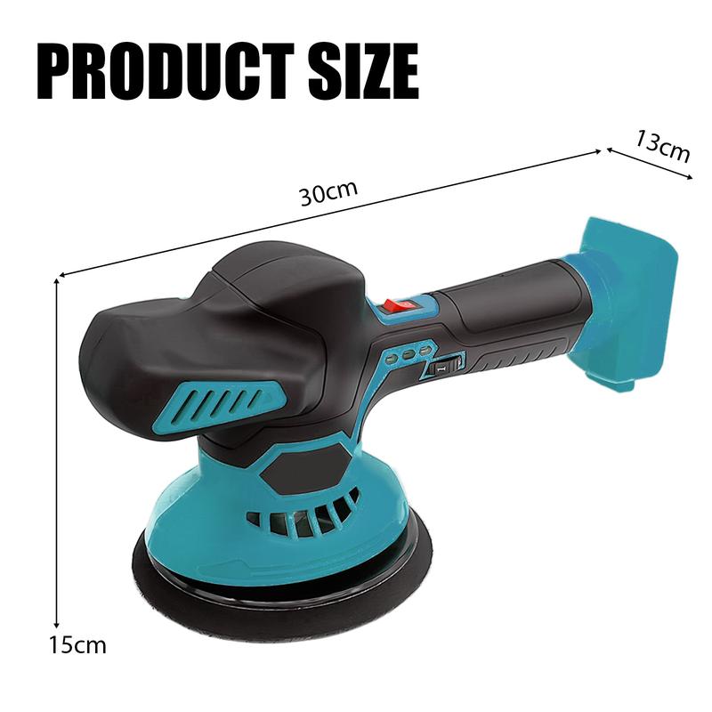 Cordless Car Buffer Polisher for Makita Battery, Polisher Kit Electric Polishing Machines Compatible with Makita 18v - 150MM 6 Speed ​​Car Buffer Polishing for Auto Detailing/Polishing/Waxing, with 16 Polishing Accessories 9