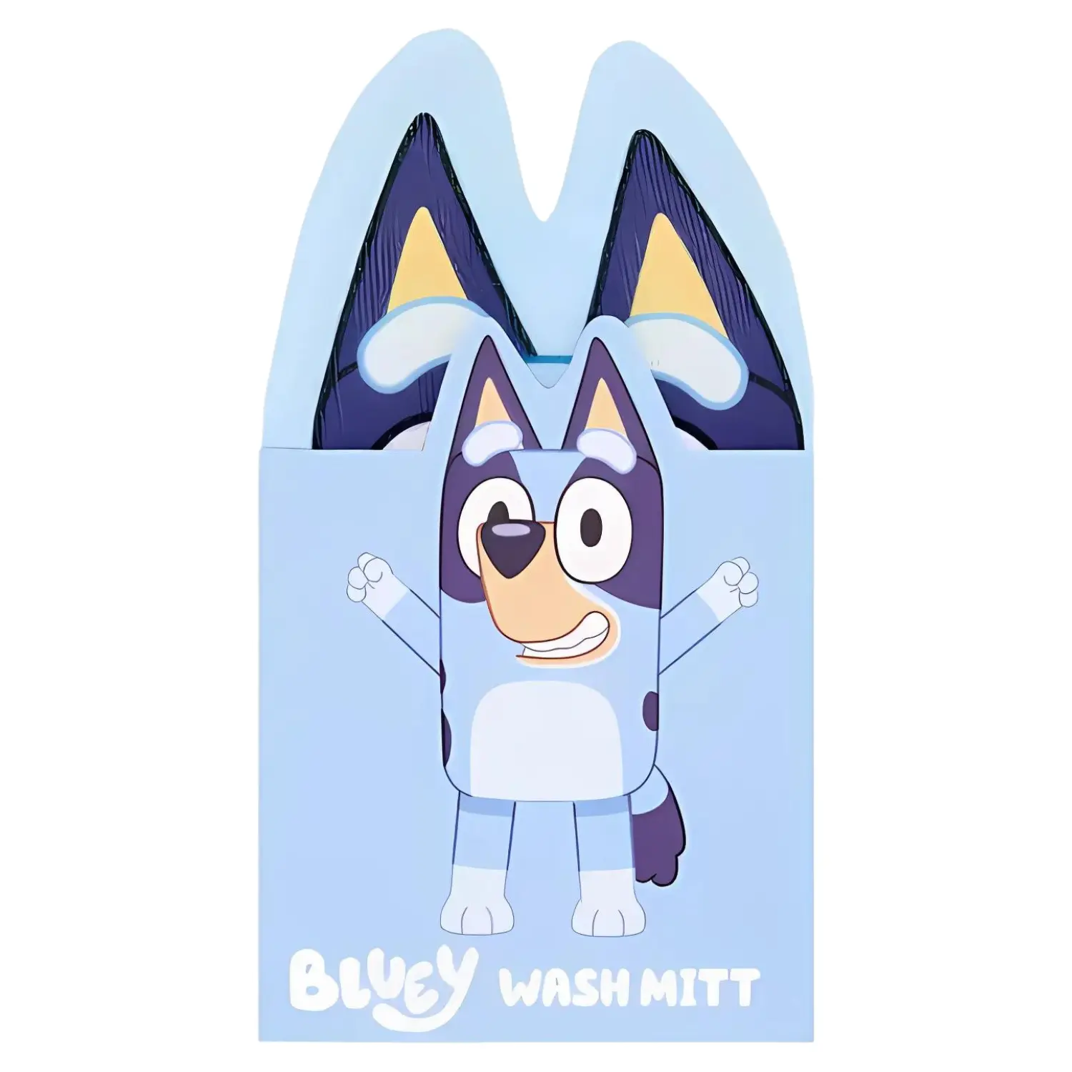 Bluey Wash Mitt Blue Color - Wash & Play With Wash Mitt - Collect Put Play Into Bath Time - Warm Water & Softly Massage Skin - Body Care - Skin Repair