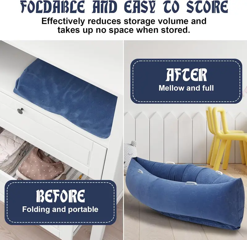 UK SELLER Sensory Chair Sofa for Kids, Inflatable Peapod Sensory Chair for Autistic Children, 60 Inch Sensory Pod as a Relaxing Haven for Children with Sensory Needs, Bottom Inflatable, with Electric Air Pump 3