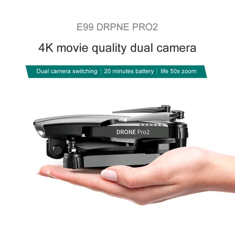 E99 Pro 2 Drone 4K Dual Camera + 2 battery Packs drones 3