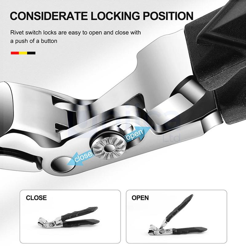 Product Introduction of Large Heavy Duty Toe Nail Clippers Cutters for Thick Nails Pro Trimmer Nipper Finger Effortless for Personal Care Manicure Stainless Steel Cutics 10