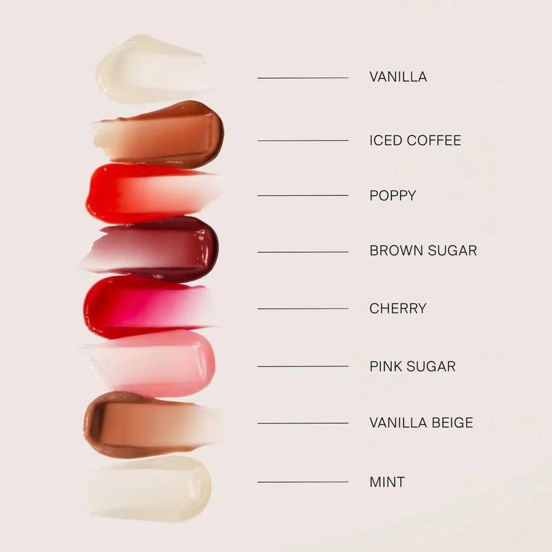 Product Introduction of Summer Fridays Vanilla Beige Lip Balm Mini Lip Gloss Set Moisturizing Transparent Smooth Soft Tube Mirror Lipstick Makeup Set Moisturizer Cosmetic 10