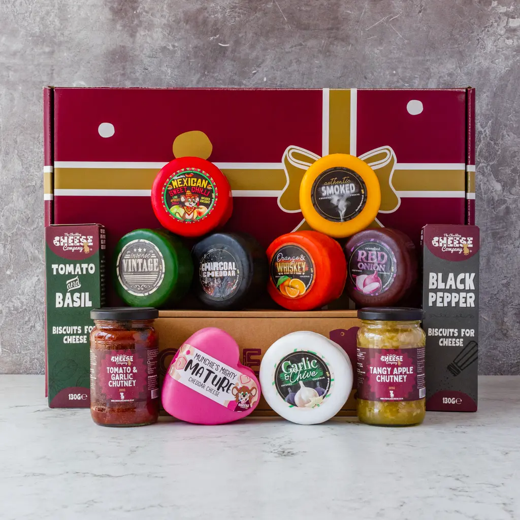 The Ultimate! Cheese Truckle, Chutney & Cracker Gift Hamper