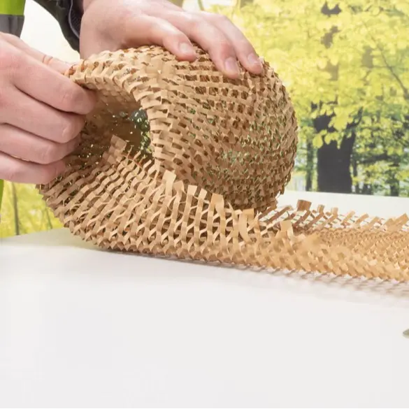 Sustainable Packaging Scotland | Honeycomb Paper Bubble Wrap | Mini Packs Hexcel | 390mm x 50M | Paper Cushioning | UK Manufactured | 5