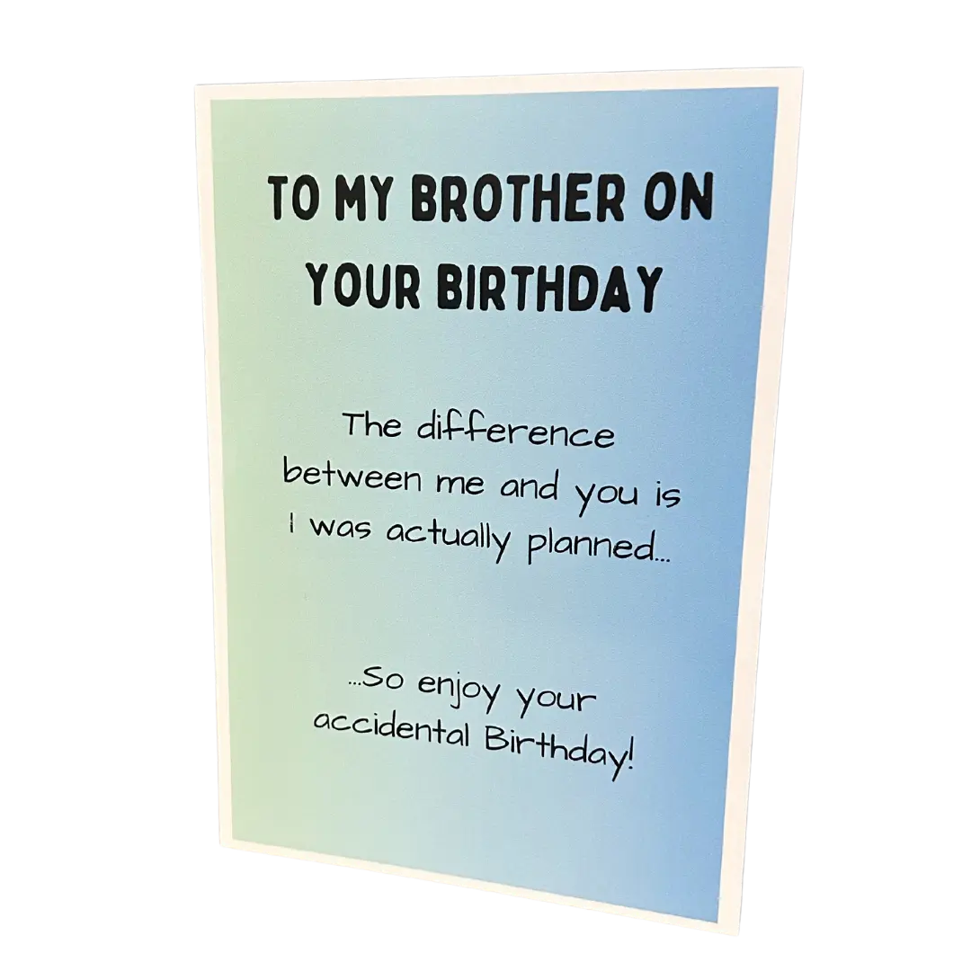 Comical Funny Brother Card (6)