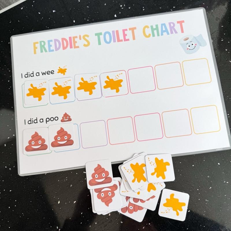 A4 potty / toilet training chart. 1