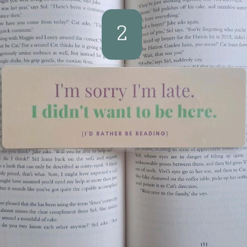 Sarcastic reading bookmarks 3