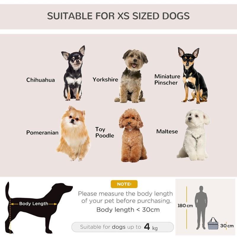 Pets Carrier Folding Bag Car Seat Cat Dog Puppy Portable Travel Cage Mesh Holder 6