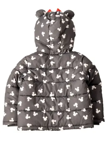 Disney Minnie Mouse Girls Outdoor Hooded Zip Coat With Bow Detailing to the Hood 1