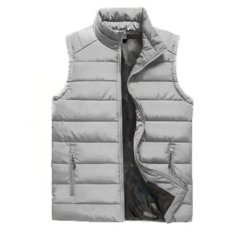 Mens Quilted Padded Gilet Outdoor Sleeveless Coat Bodywarmer Military Jkt S-2XL 5