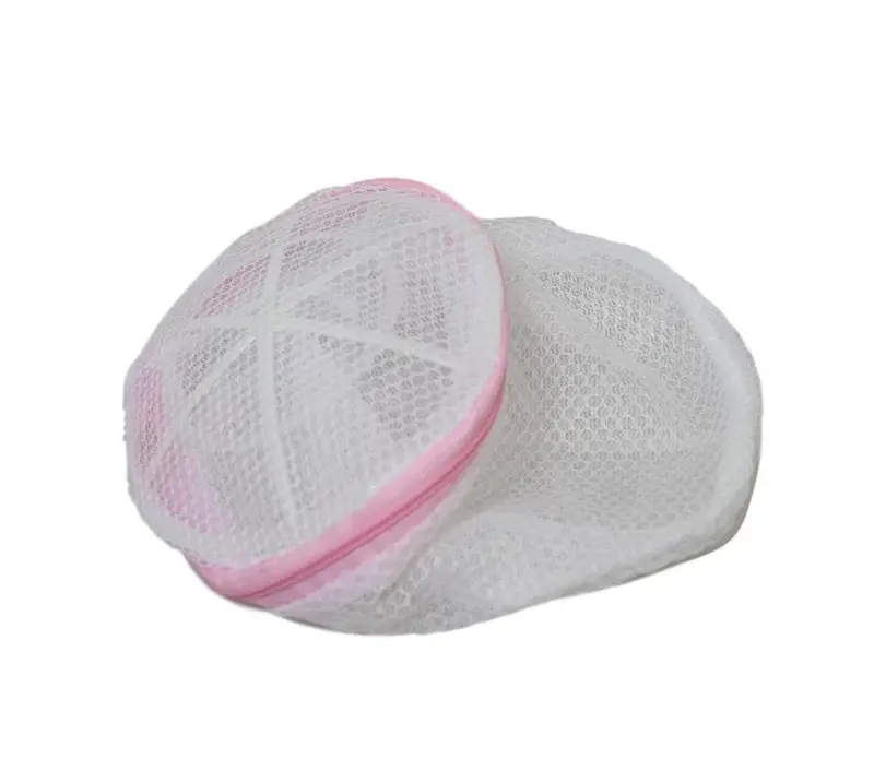 Washing Protective Bag Mesh Net Fabric Zipped Round Washing Bag 15cm Accessories Laundry Cleaning 2