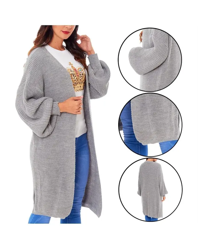 Ladies Women New Cardigan Sweater Fashion Wear Top Stylish Cosy Long Length Jumper Womenswear 4