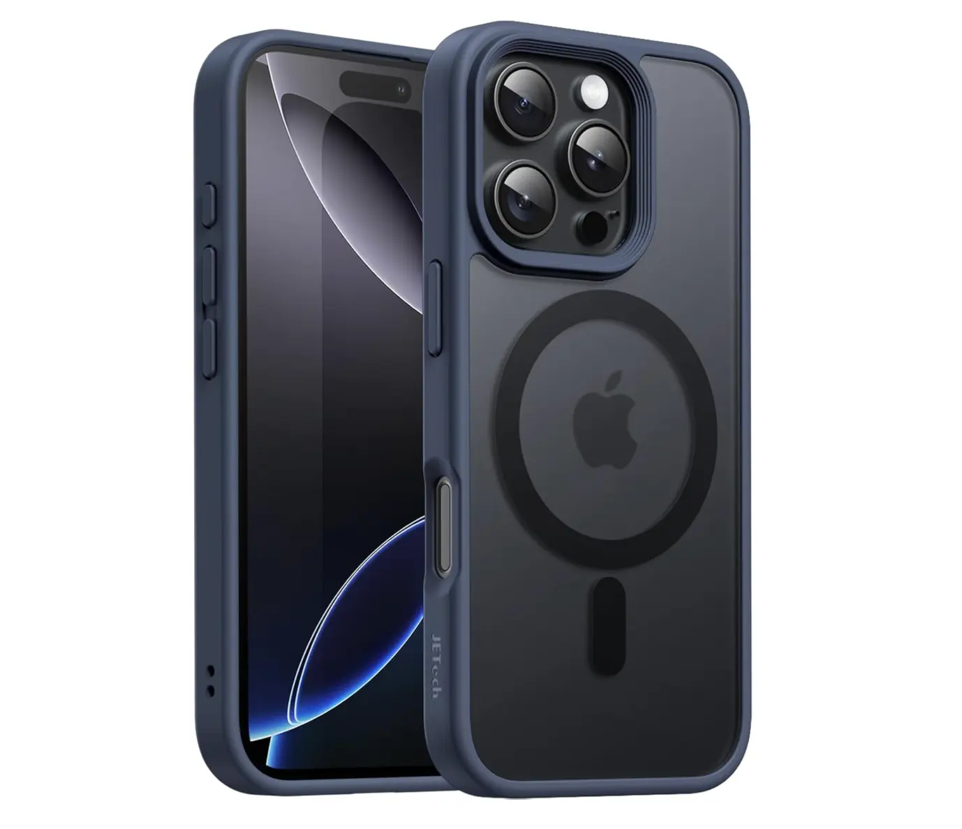 JETech Magnetic Case for iPhone 16 Pro Max 6.9-Inch - Translucent Matte Back Slim Shockproof Phone Cover - Accessories, Handheld Protection Protective