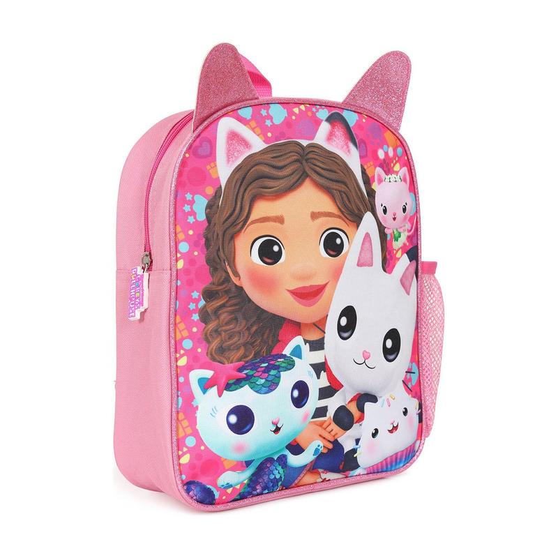 Gabby's Dollhouse Backpack, Kids Backpack, Schoolbag, Rucksack Pink 0