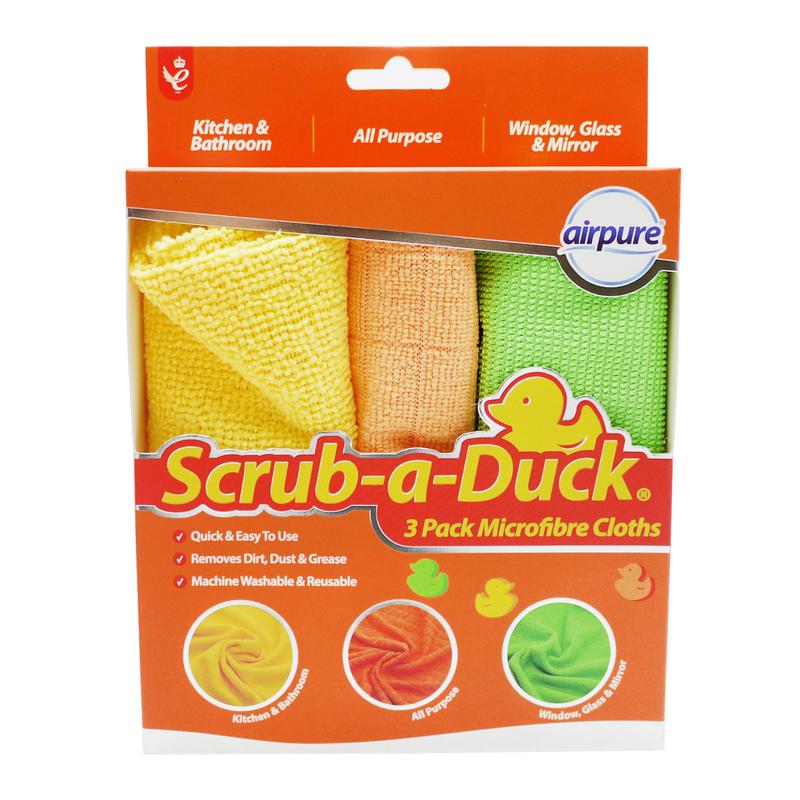 Airpure Scrub-a-Duck Cleaning Scourer and Cloth Bundle 4