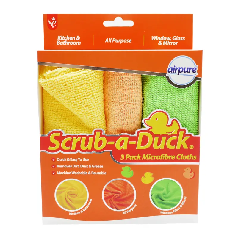 Airpure Scrub-a-Duck Cleaning Scourer and Cloth Bundle 4