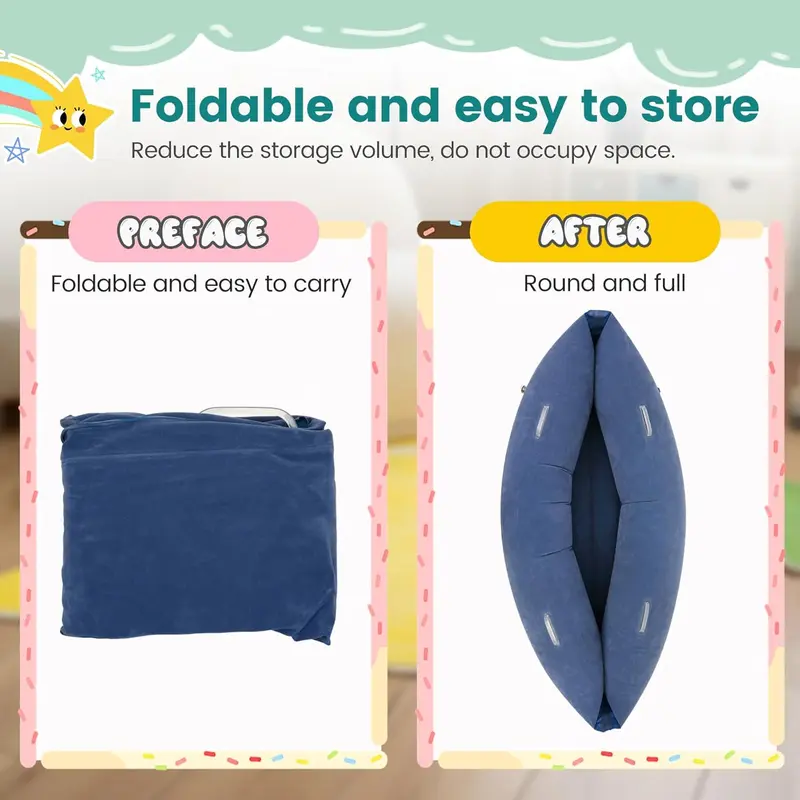 UK SELLER Sensory Chair Sofa for Kids, Inflatable Peapod Sensory Chair for Autistic Children, 60 Inch Sensory Pod as a Relaxing Haven for Children with Sensory Needs, Bottom Inflatable, with Electric Air Pump 2