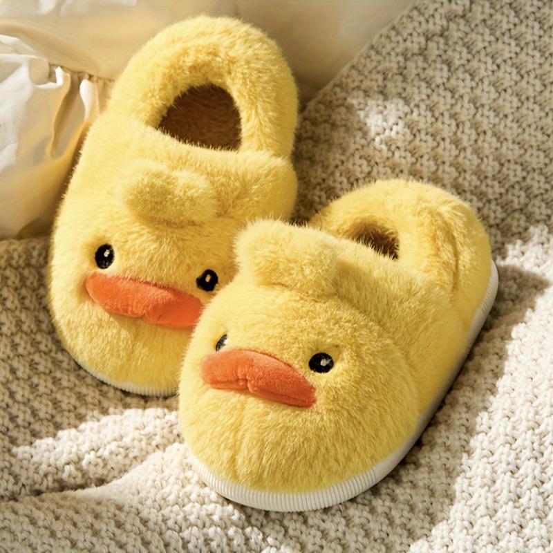 Product Introduction of Cozy Cartoon Plush Footwear for Youngsters - Warm, Comfortable Indoor Shoes with Non-Slip Sole for Boys & Girls, Ideal for Fall/Winter 2