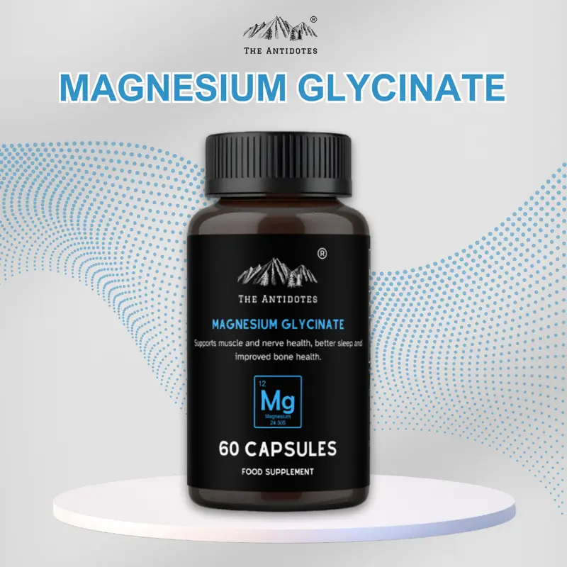 The Antidotes - Magnesium Glycinate - 60 Capsules - 1200mg per serving supplements 4