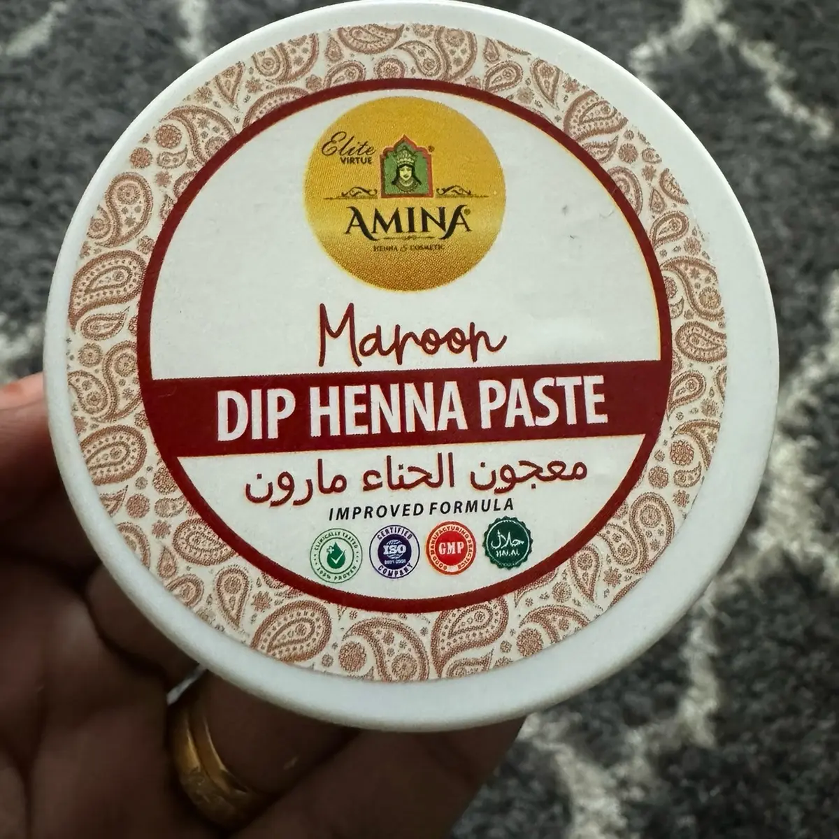Dip henna paste