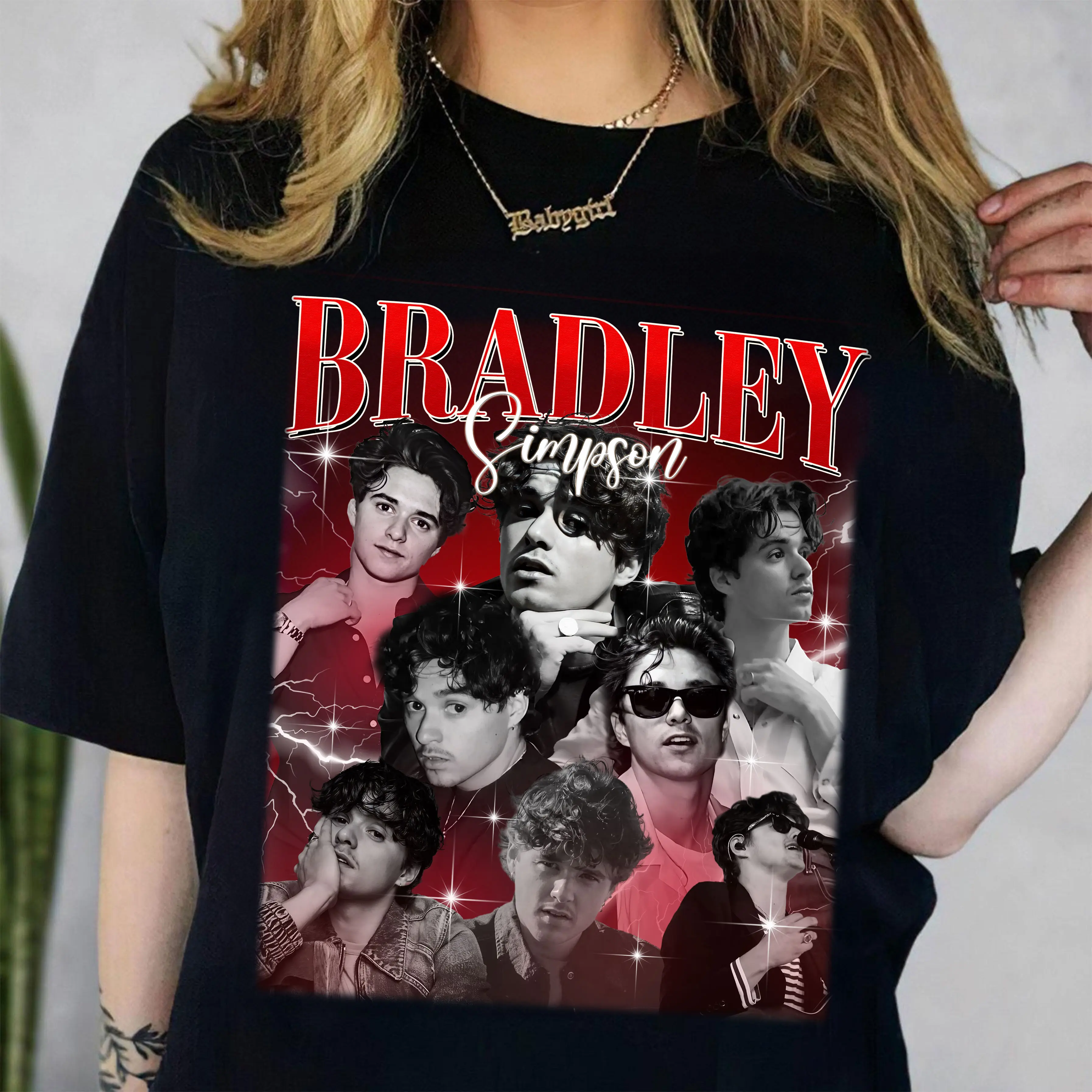 Vintage 90s Bradley Simpson Merch Bootleg Unisex T-Shirt Bradley Simpson Merch for Fan Concert Outfit Ideas Cotton Womenswear Top Women Summer Streetwear