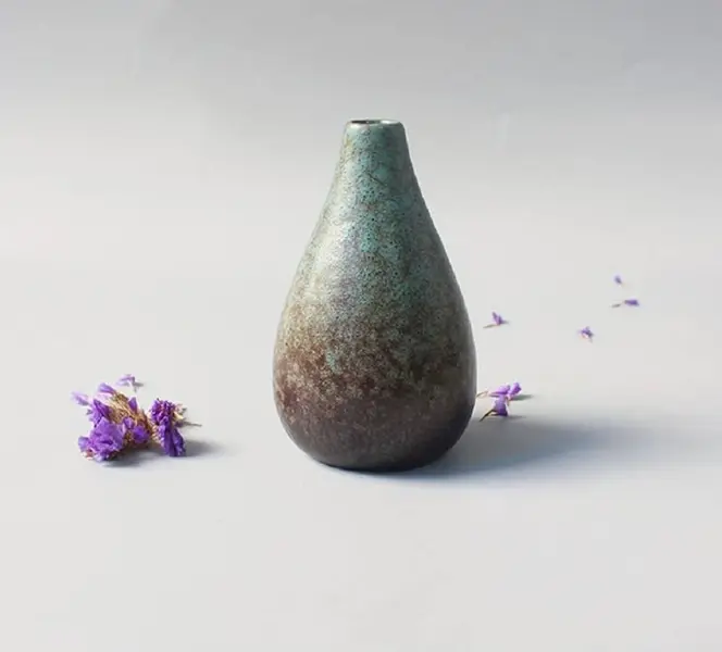 [Japanese Style] Handmade Vase | 1pc | Ceramic | Retro Zen Style | Tabletop Flower Arrangement | Hydroponic