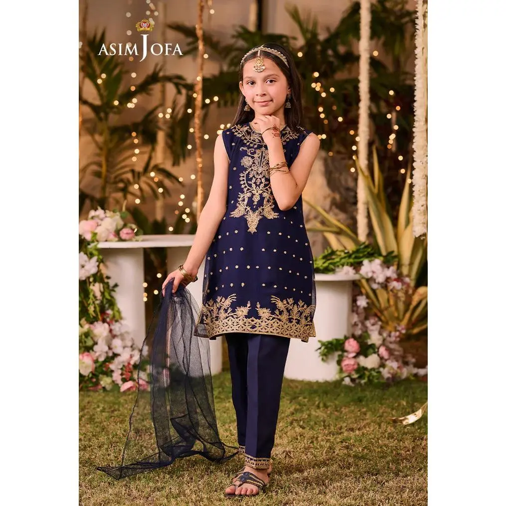 AJLK-03 EMBROIDERED POLY CHIFFON 3 PCS