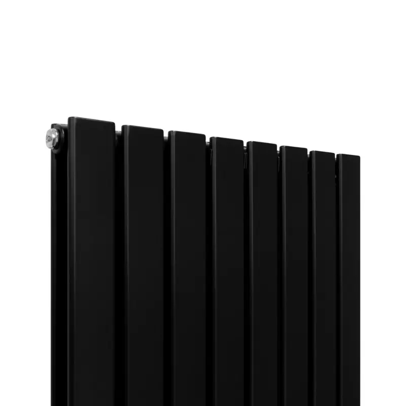 Designer Flat Panel Radiators Matt Black 1800mm x 560mm 3