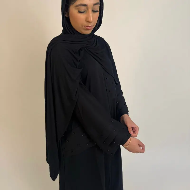 Black Pearl Casual Closed Abaya 0