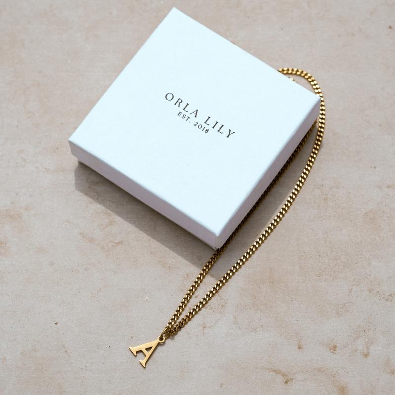 Kady Initial Necklace - Personalized Name Pendant / 18k Gold Plated / 100% Waterproof / Tarnish Free - Fashion Initial Necklace , 18K Necklace, Intial jewellery 5