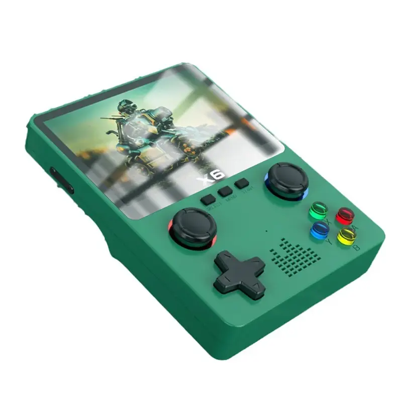 X6 3.5Inch IPS Screen Handheld Game Player Dual Joystick 11 Simulators GBA Video Game Console for Kids Gifts 4