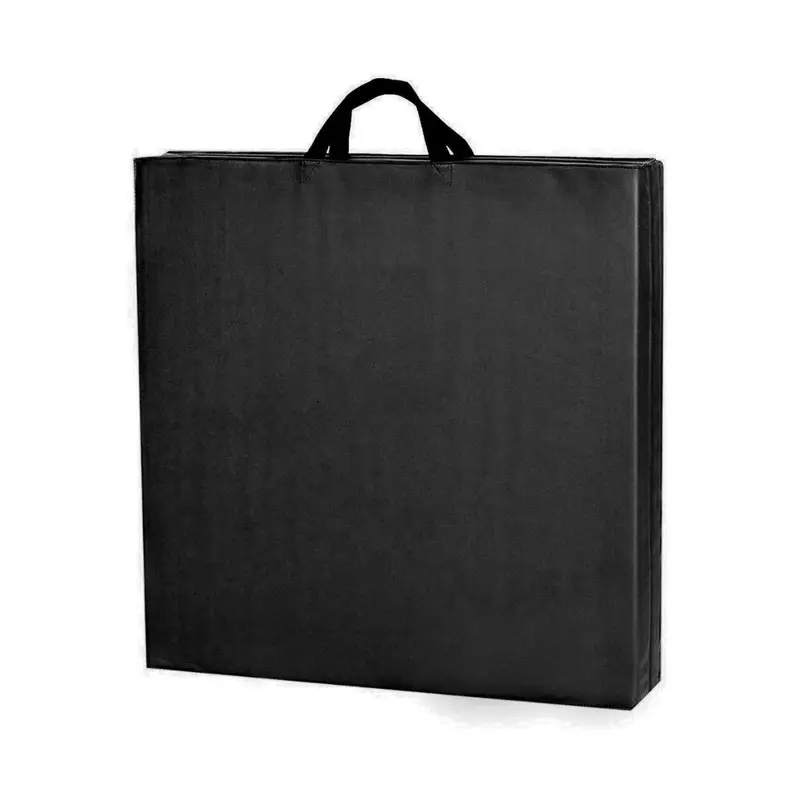 Tri-Fold Exercise Mat with Handles-180cm x 60cm x 5cm Black 5