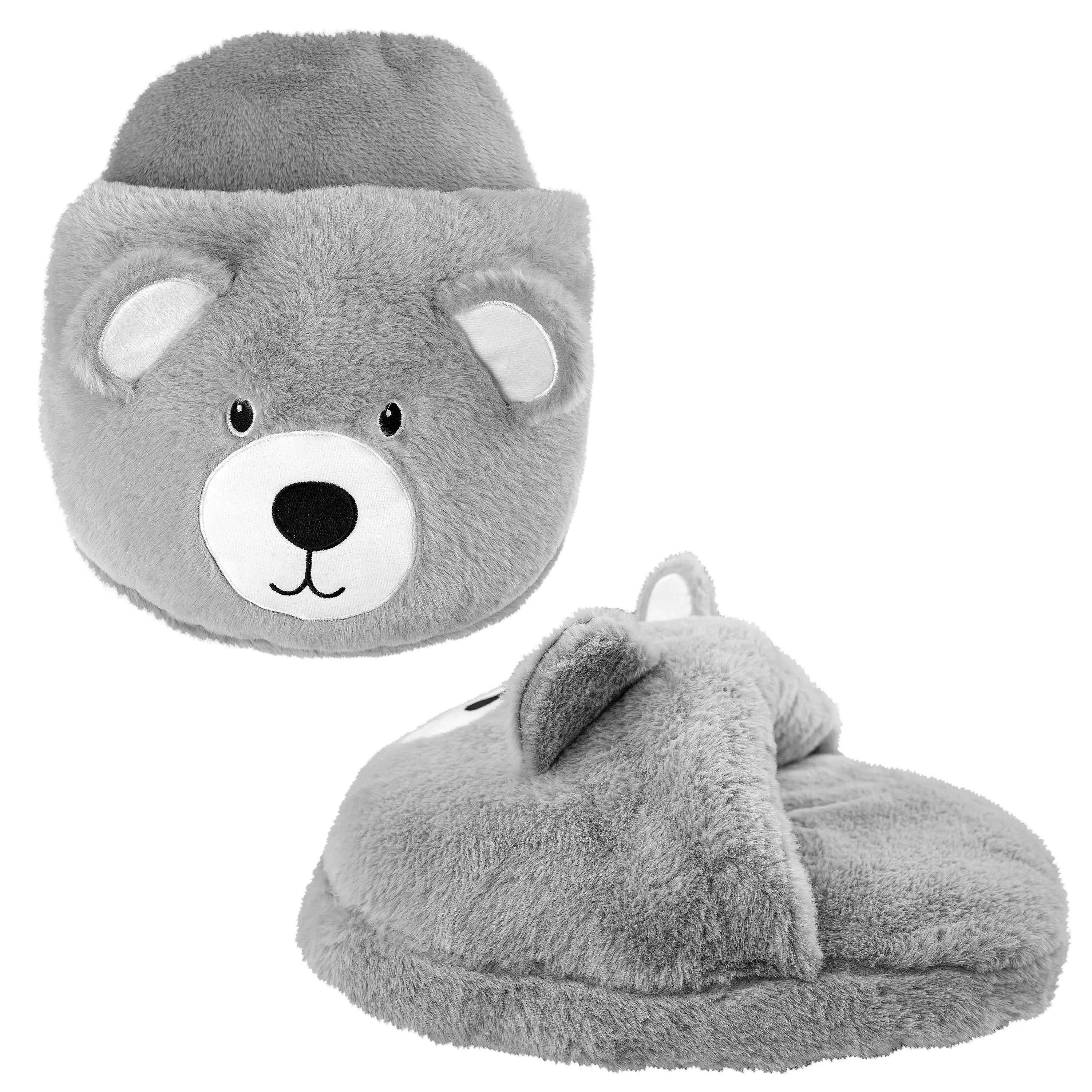Hot Water Bottle Foot Warmer with Cover - 2L Plush Teddy Heated Slippers xmas Gift - Cup